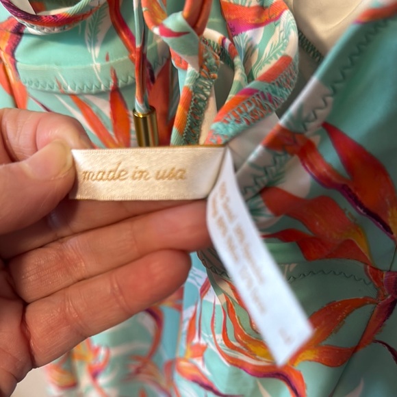 Helen Jon Swim Dress size Large Summer Beaches Poolside Party Tropical - Picture 6 of 8